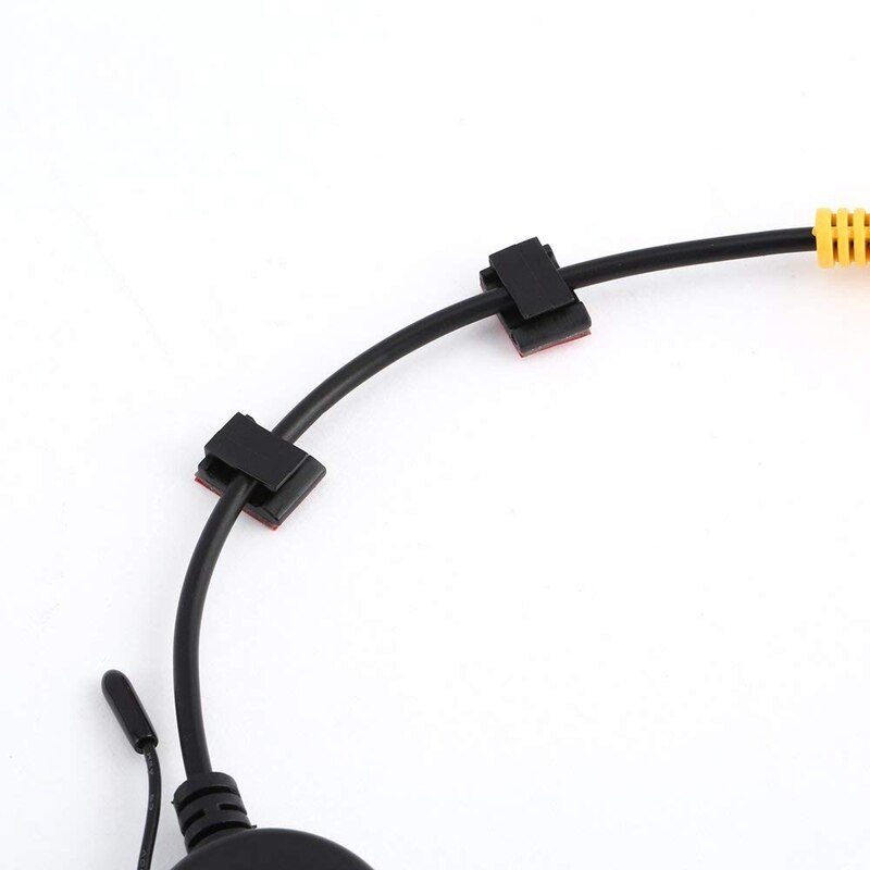 100 Stuks Adhesive Kabel Clips Draad Klemmen Auto Kabel Organizer Cord Tie Houder