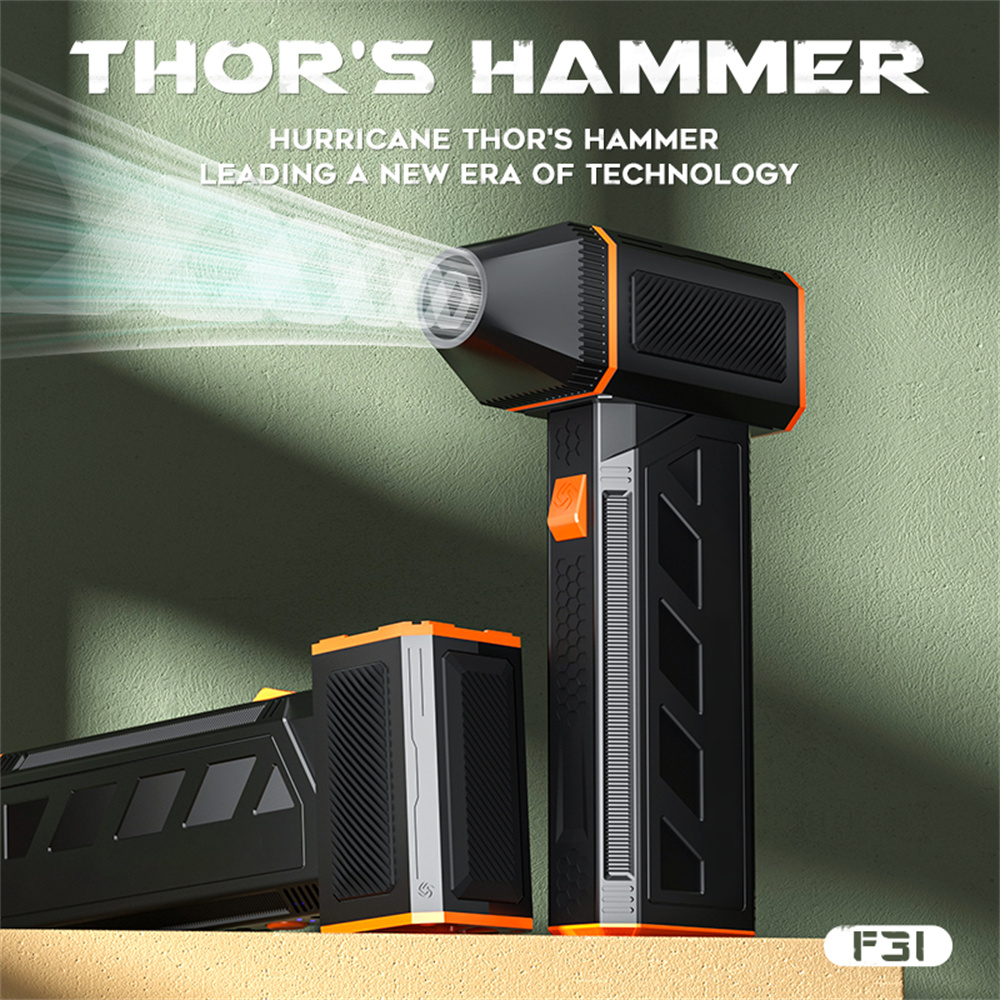 Super Power Turbo Fan F31 Turbo Jet Fan Air Blower Dust Cleaner Wireless Electric Blower Portable Powerful Industrial Duct Fan