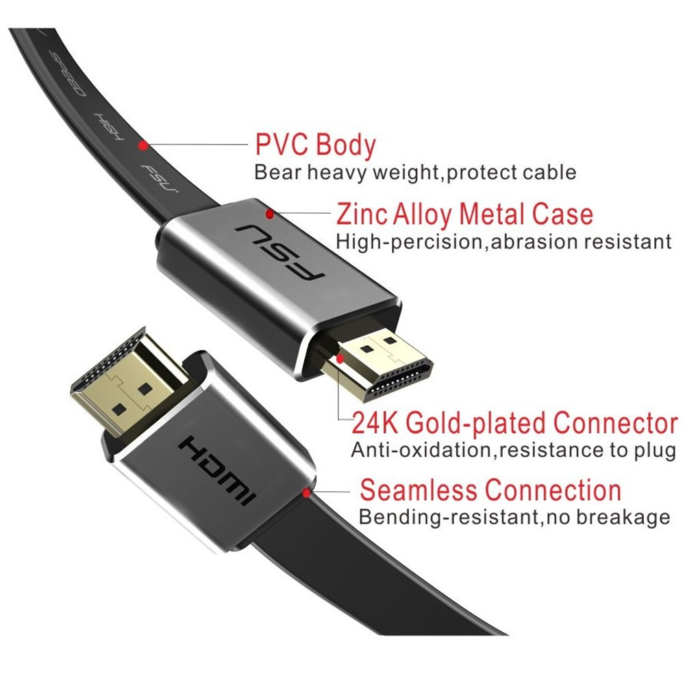 HDMI 2.0 Cable 4K 60Hz Cable Splitter Switch HDCP 2.2 HDMI to HDMI for sony HDMI Monitor PC PS3 4 Projector HD TV 3m 5m 10m 15m