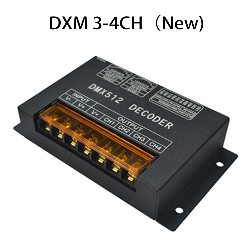 DMX512 Decoder Led Dimmer Driver Rgbw Controller DMX-512 3 4 Kanalen Decoder Controller Dimmer Voor Rgb Rgbw Led Strip 3-4 Ch * 8A: NEW 3-4CH