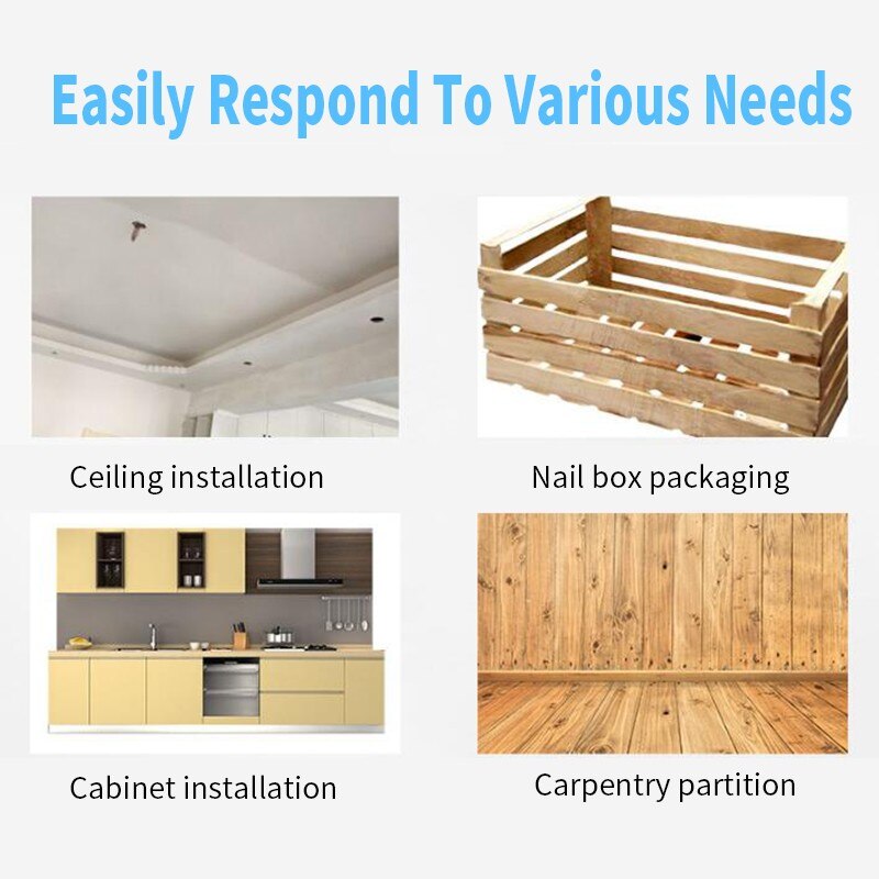 Automatic Chain Nail Gun Adapter Screw Gun for Electric Drill Nozzle Woodworking Tool Cordless Power Drill Attachment