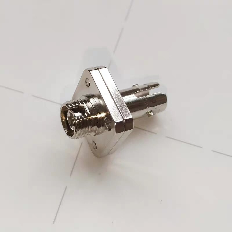 10PCS ST-FC square fiber optic adapter Two part welded FC-ST metal ftth connector SM MM optical fibre coupler