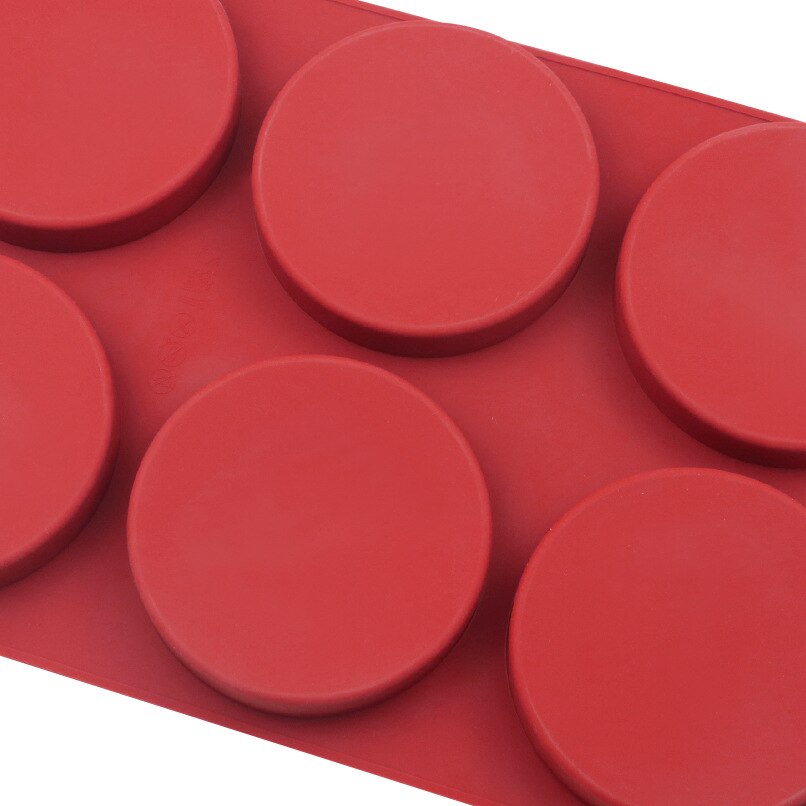 6 cavity disc silicone cake mold, silicone baking, cake mold, round jelly