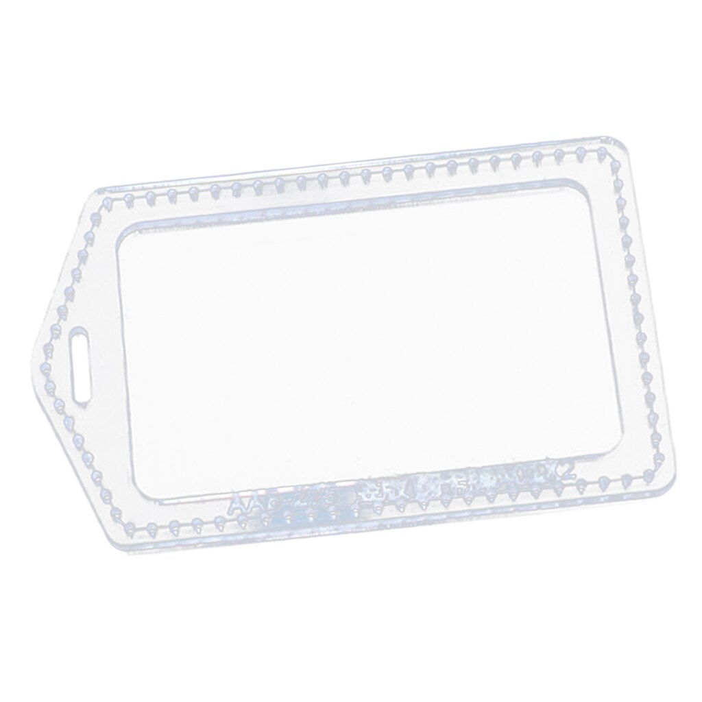 Acrylic Stencil Template ID Card Badge Holder Leather Crafts For Boys Girls