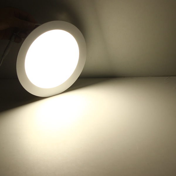 Forsænket led loftslampe 3-25w varm hvid/naturhvid/kold hvid rund ultra tynd led panel lys  ac85-265v led ned lys