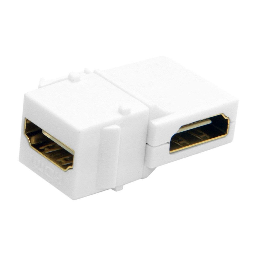Hdmi Keystone Jack Inserts 90 Graden Haakse Hdmi Female Naar Female Adapter Verguld