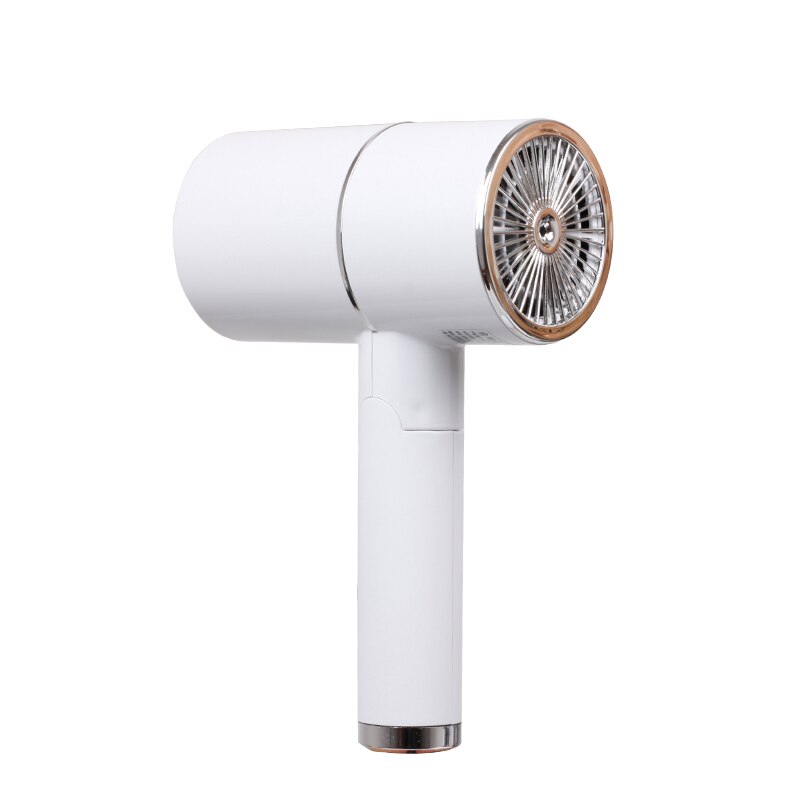 Electric Foldable Hair dryer Heating And Cooling Blue Light Anion For Household AppliancesTravel Portable Mini Dryers hair: Ivory / US