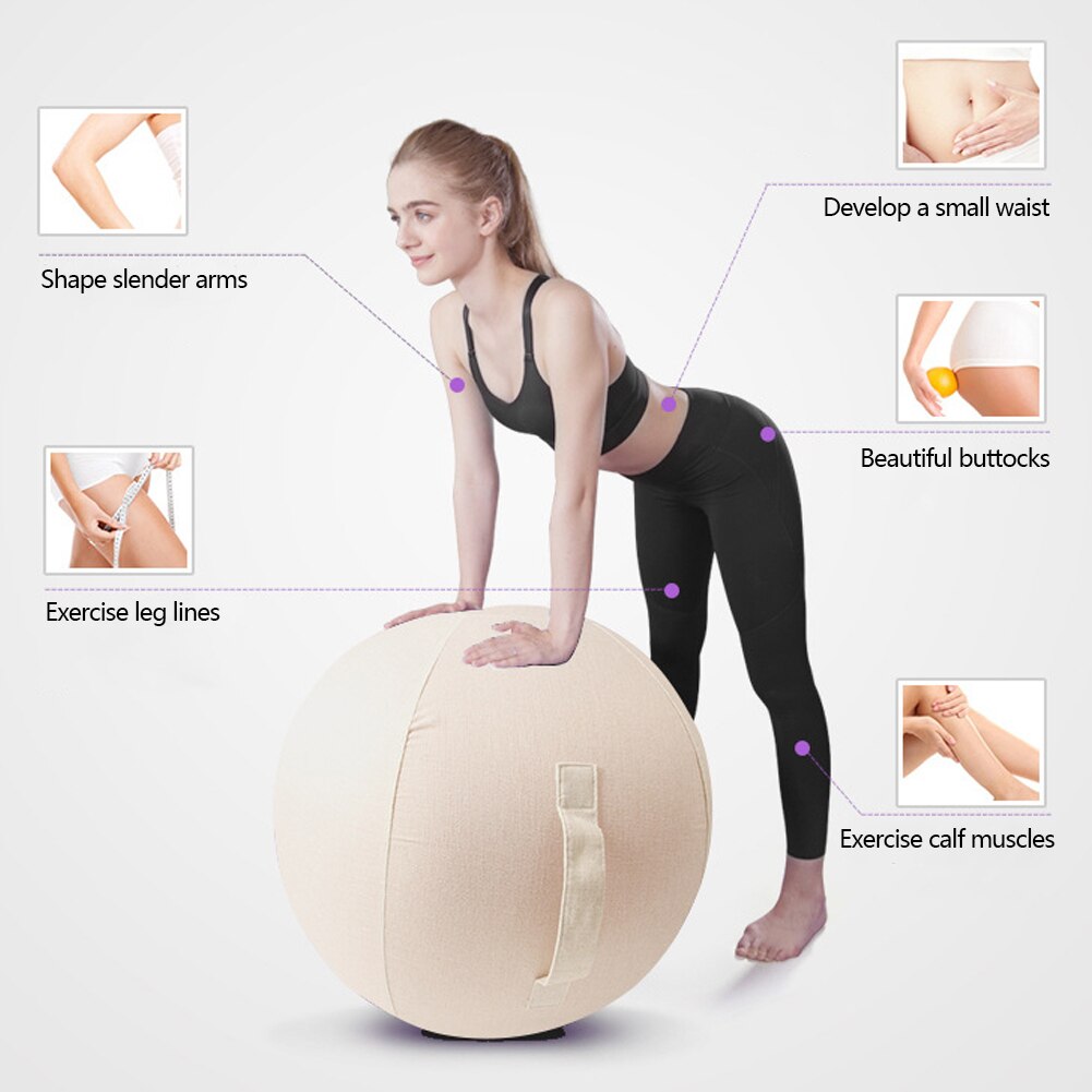 Stabiliteit Balance Ball Cover Training Bal Cover Yoga Bal Wrap Voor Thuis Pilates Gym Oefening Anti-Slip Cover 45/55/65/75Cm