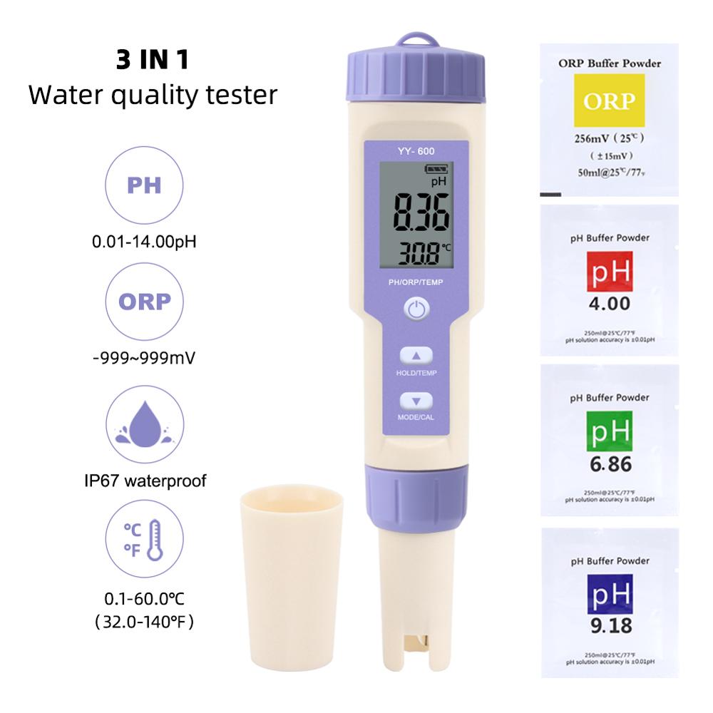 Lcd digital medidor de ph orp tester quantidade de água medidor orp retroiluminação redução oxidação potencial mv ferramentas: YY-600A-O
