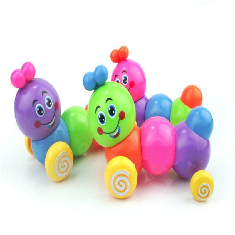 Willekeurige Kleur Baby Kids Baby Grappig Speelgoed Kinderen Wind-Up Speelgoed, Multicolor Fel Draaien Rups