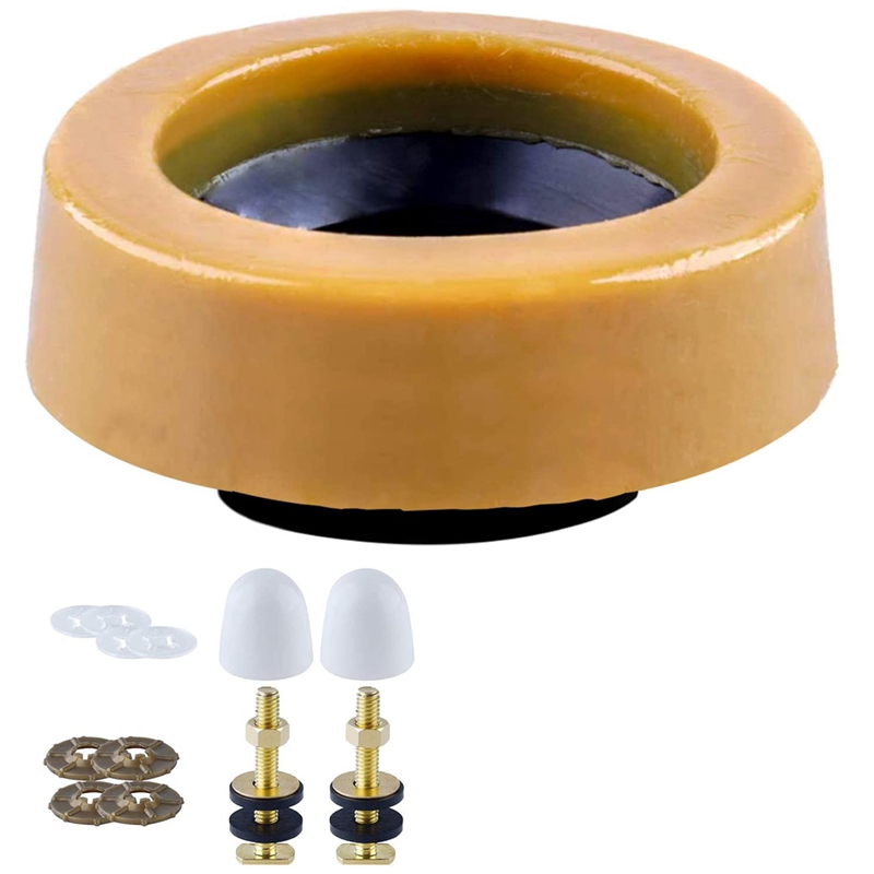AD55 Toilet Wax Ring Kit for Floor Outlet Toilets Install or Re-seat: Green