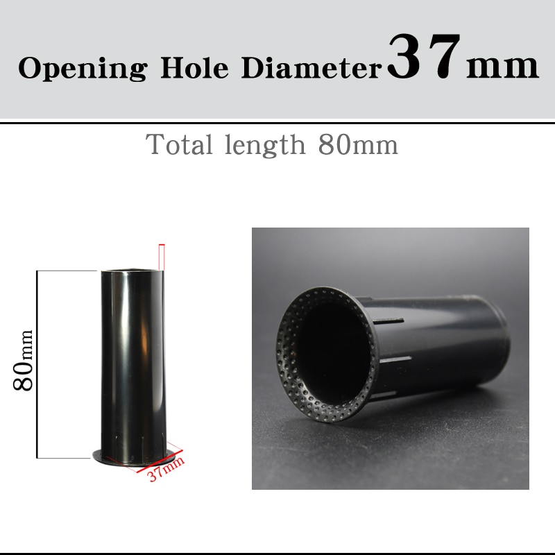 HIFIDIY LIVE Speaker Guide Tube 2 3 4 5 6.5 8 inch BASS Subwoofer Loudspeaker Inverted Tube Port Auxiliary ABS open Hole 18~60mm: WHITE / Bundle 2