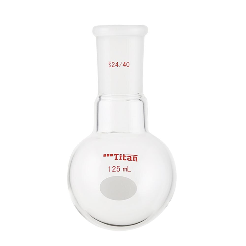 Lab High Strength Flask Thick-Walled Round Bottom Bottle Single Mouth Flat Bottom Flask Teaching Glassware Volumetric Flask