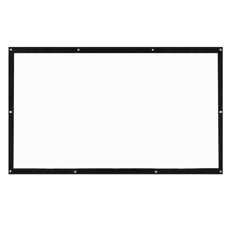 Portable Projection Screens 120 Inch 3D Hd Wall Mounted Translucent Projection Screen Canvas 16:9 Led Projector Screen Diy Home