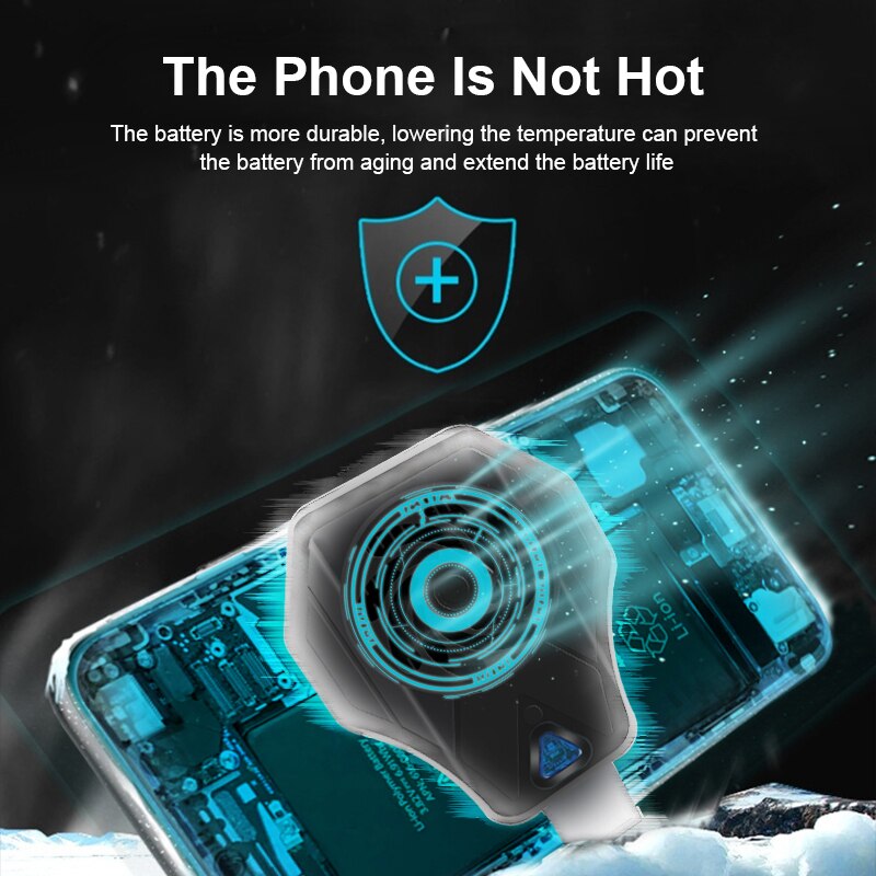 Universal Mobile Phone Radiator Gaming Phone Cooler Adjustable Portable Fan Holder Heat Sink For IPhone 12 Samsung Huawei Xiaomi