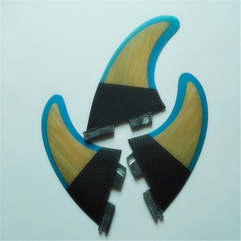 srfda FCS II fins with fiberglass honey comb material for surfing SURFBOARD FINS THRUSTER SET BLUE FCS 2