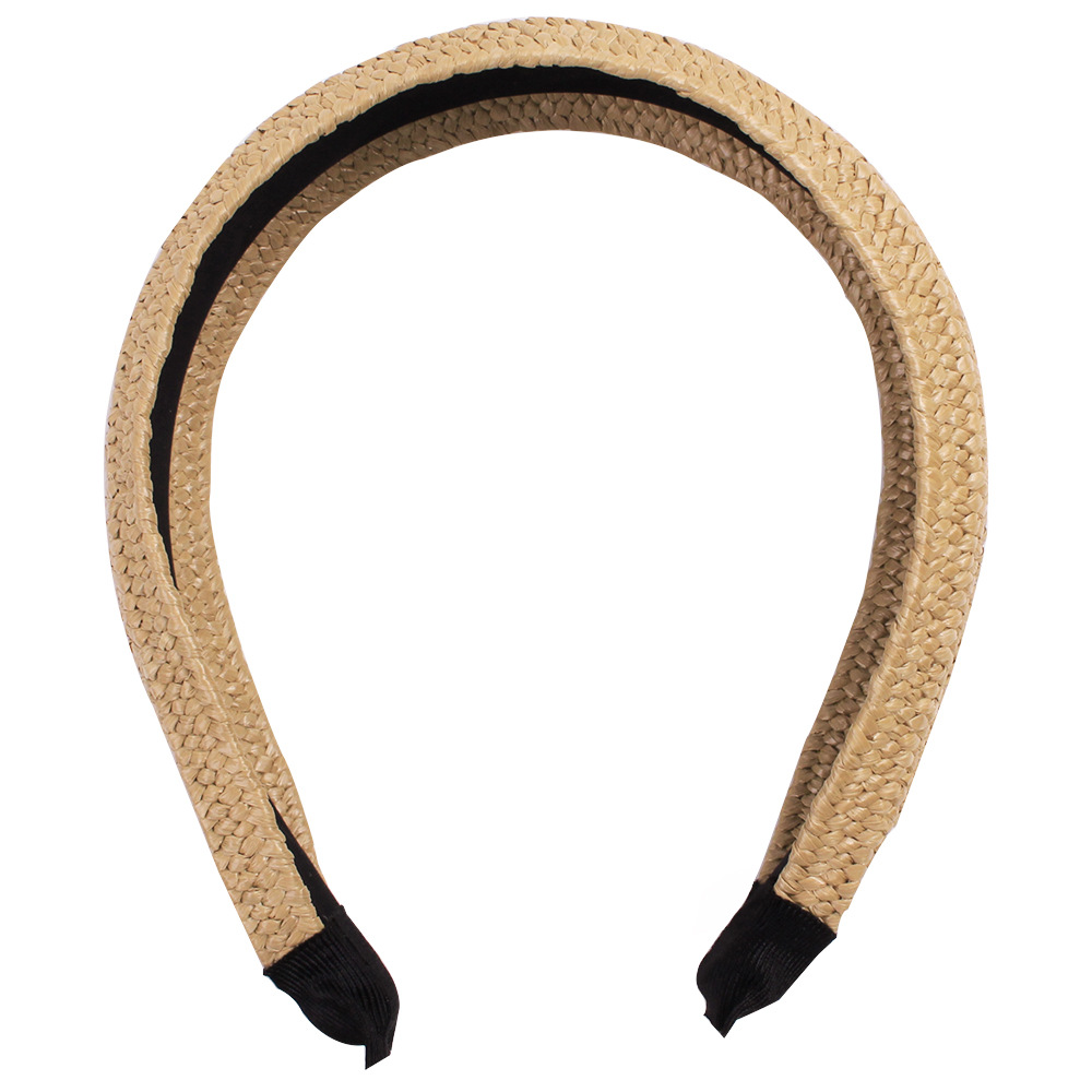 Nova moda cor sólida mão-atada headbands para mulheres acessórios de cabelo cor sólida larga headwear hairbands