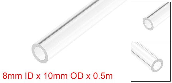 Uxcell starre Acryl rohre Rundrohr o.d 8mm-22mm 50cm langes Rohr transparent pmma Rohr Aquarium Zubehör Rohr verschraubungen: Gold
