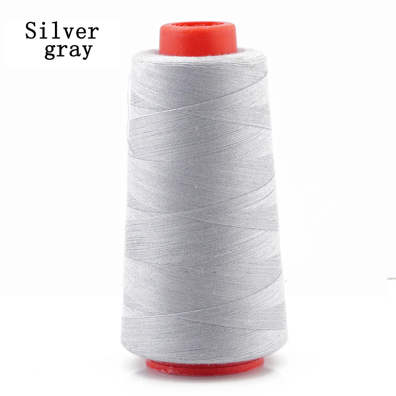 3000 Yards Polyester Sewing Machine Line 402 Pagoda Line Fine Line High Speed Flat Sewing Machine Line: Silver grey