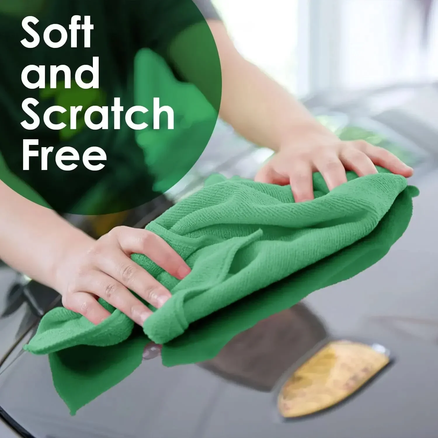 10 stücke grüNe weiche Mikro faser tücher Handtücher Mikro faser sauber Auto Auto Detail Wasch staub tuch für zu Hause Küche Reinigungs werkzeug