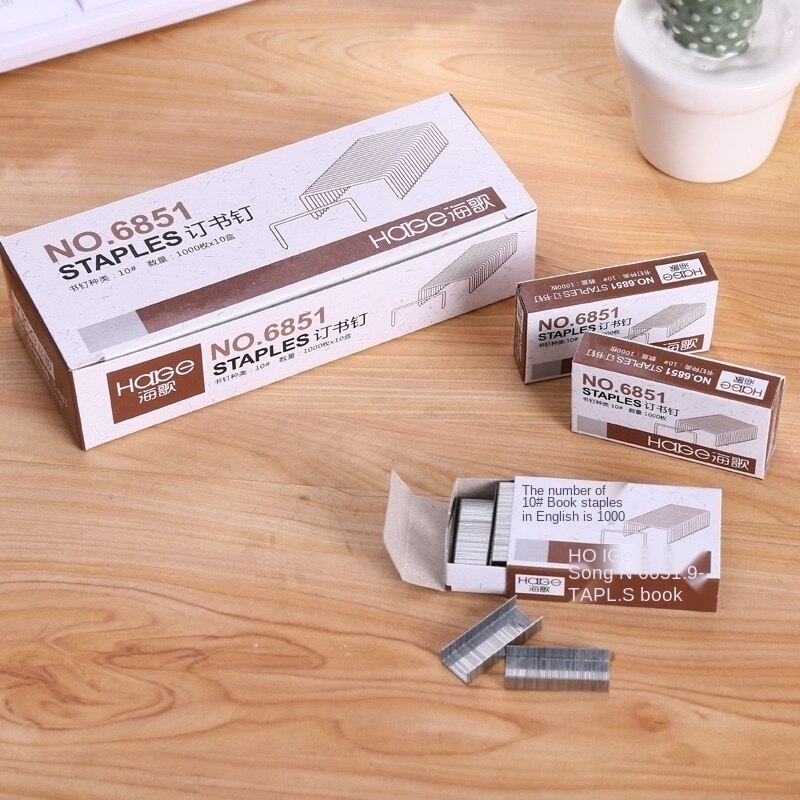 Staples Office Supplies 10# Staples Staples Small 1000 Silver Staples Width 10mm Weight