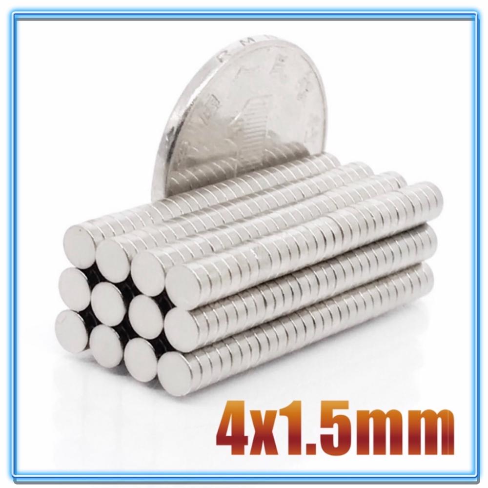 100Pcs Mini Small N35 Round Magnet 4x1 4x1.5 4x2 4x3 4x10 mm Neodymium Magnet Permanent NdFeB Super Strong Powerful Magnets 4*2