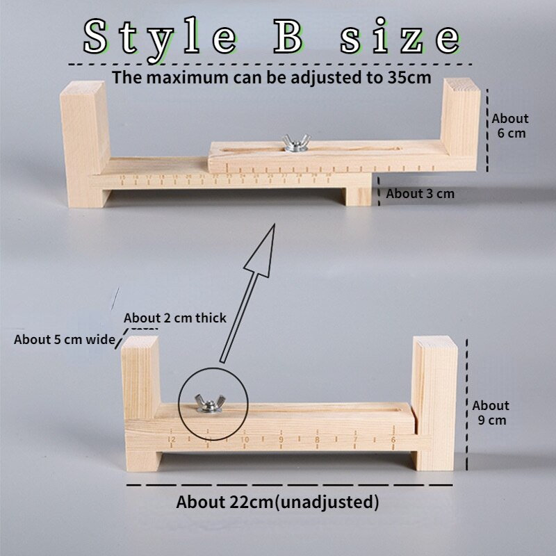 Plantilla DIY de paracord de madera maciza, fabricante de brazaletes herramienta para tejer, nudo trenzado, cuerda de paracaídas, Utensilios de costura, pulsera, dispositivo trenzado