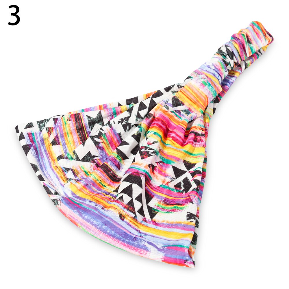 Sportliches elastisches stirnband, yoga-turban, breites haarband, damen-kopftuch, haaraccessoire, schlicht: 3