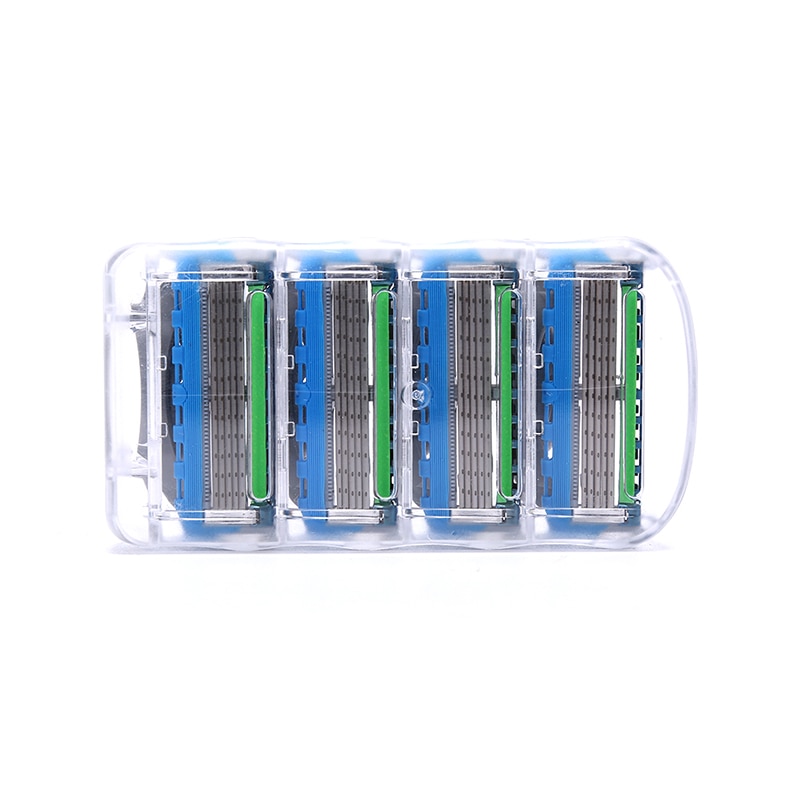 4 Stuks Goede Mannen Veiligheid Scheermesjes Gezichtsverzorging Handleiding Scheren Blades Cassette