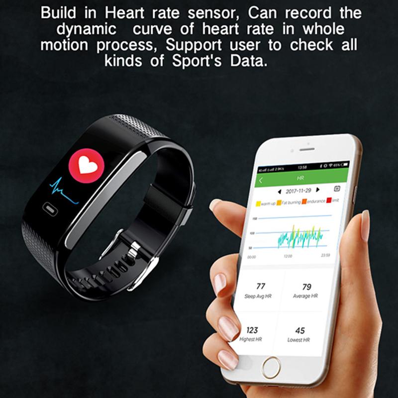 CK18S Smart Band Bloeddruk Hartslag Sport Smart Polsband Fitness Tracker Stappenteller Slimme Armband Vs CK11S