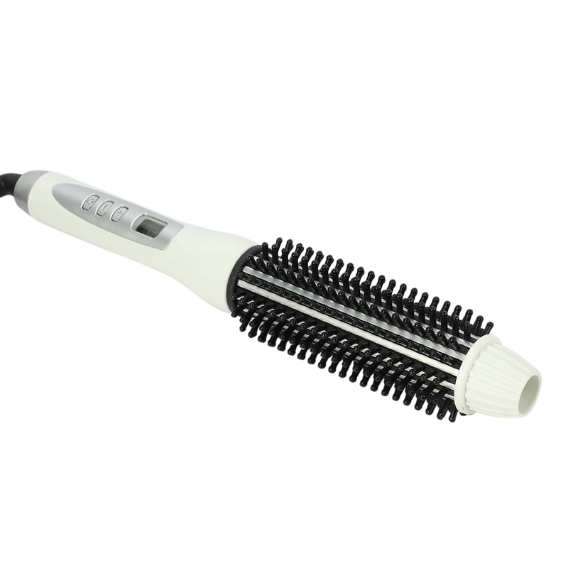 Professionele Keramische Haar Krultang Stijltang Warmte Kam Elektrische Lcd Haar Borstel Curling Kam Ronde Grote Roller Waver