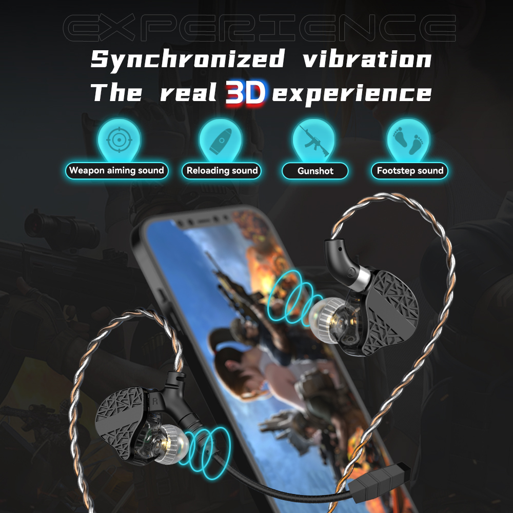 TRN Mars Hifi Słuchawki douszne Potrójne hybrydowe 1DD + 1BA + 1 sterownik wibracji Przewodowe monitory DJ Zestaw słuchawkowy TRN Oficjalny sklep