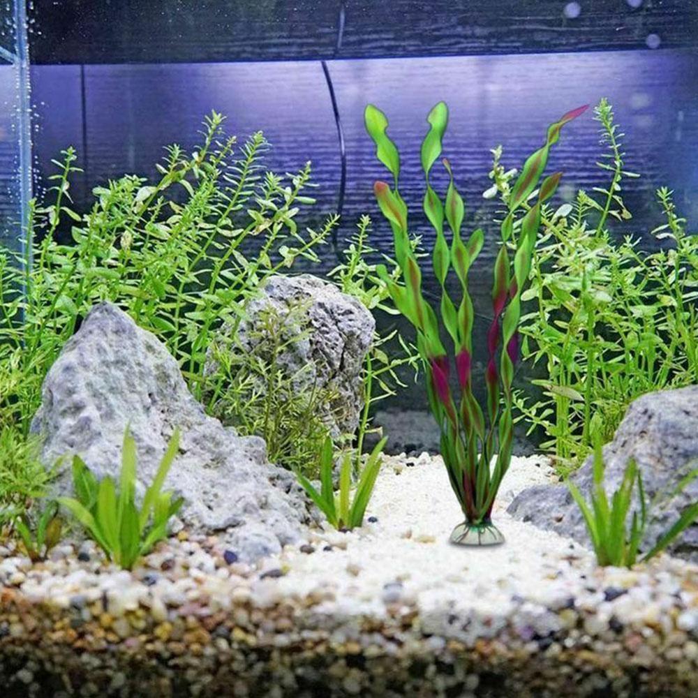 Fish Tank Decoration Aquarium Ornaments Purple Green Artificial Aquatic Plastic Underwater Water Grass Plant Landscape Decor