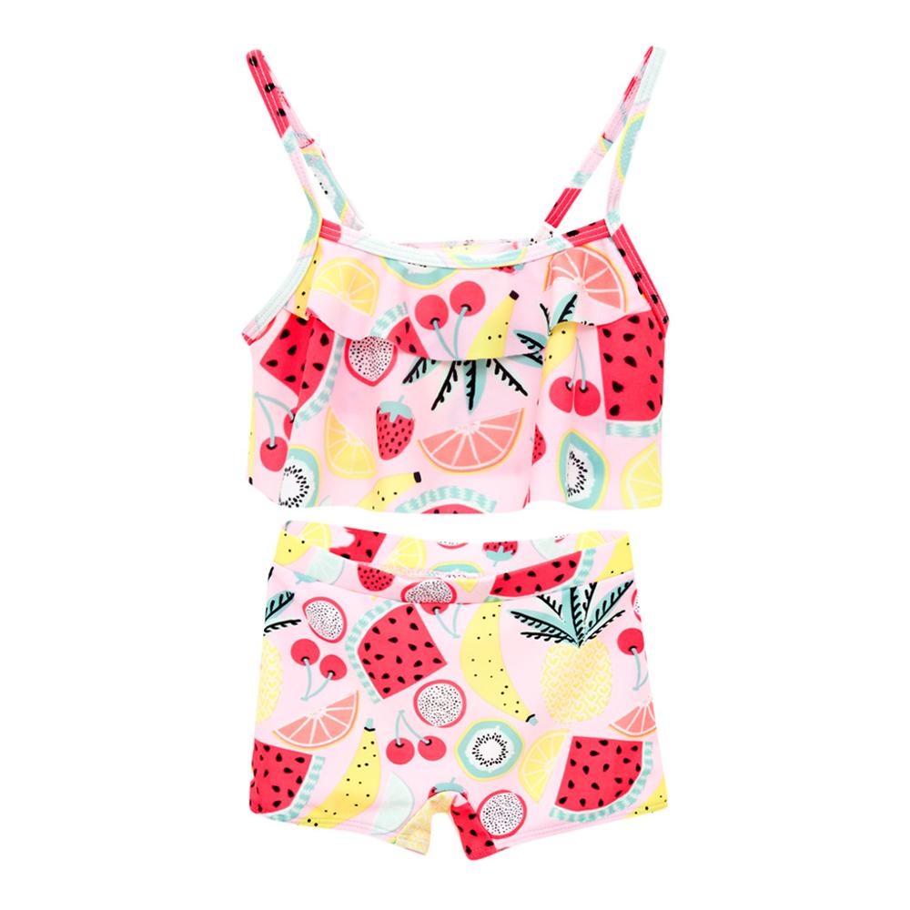 Summer Watermelon Swimsuit Bikini Baby Kid Girls Two-piece Tankini Swimwear Little Girl Swimsuit Bikini Bathing Suit Beachwear: C / 2-3 Years