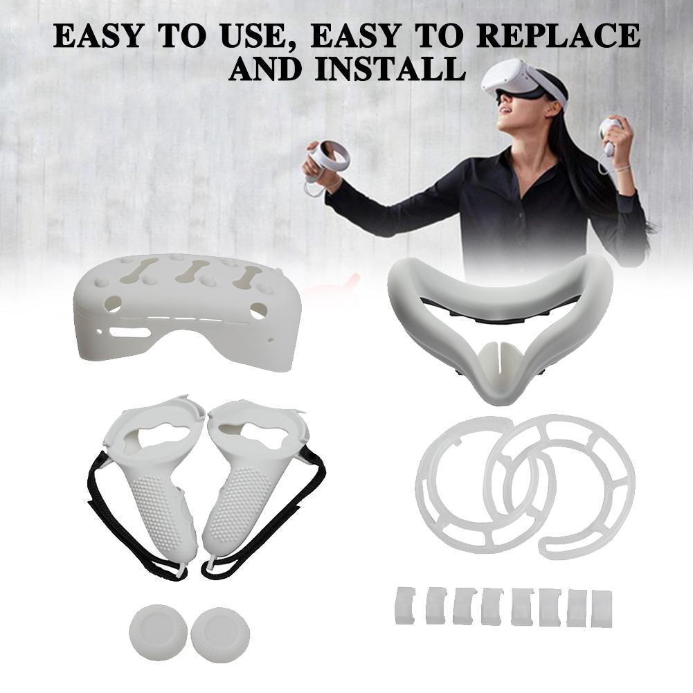 For Oculus Quest2 Silicone Handle Protective Cover All-In-One Set VR Handle Set Accessories For Oculus Quest 2