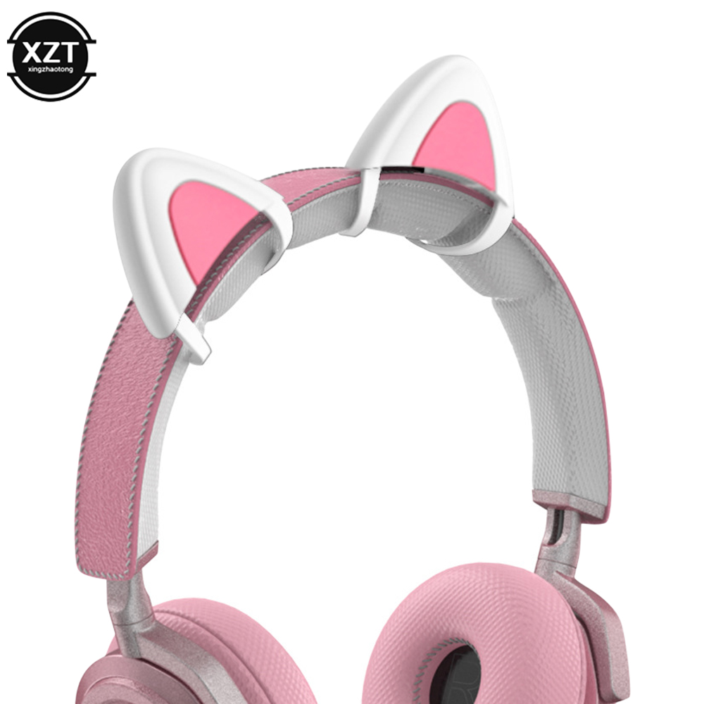 Schattige Koptelefoon Accessoires Kat Oor Geschikt Voor Hoofdtelefoon Gaming Headsets Bevestiging Stereo Headset Decoratie