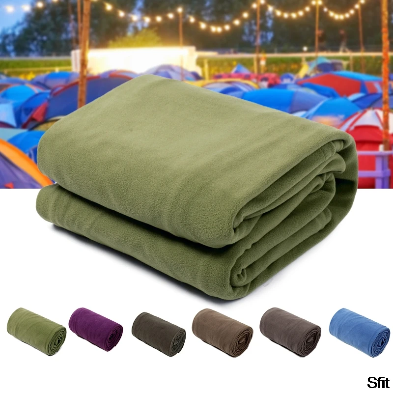 Saco de dormir portátil ultraligero de forro polar - Forro cálido para acampar y viajar al aire libre - Accesorios deportivos