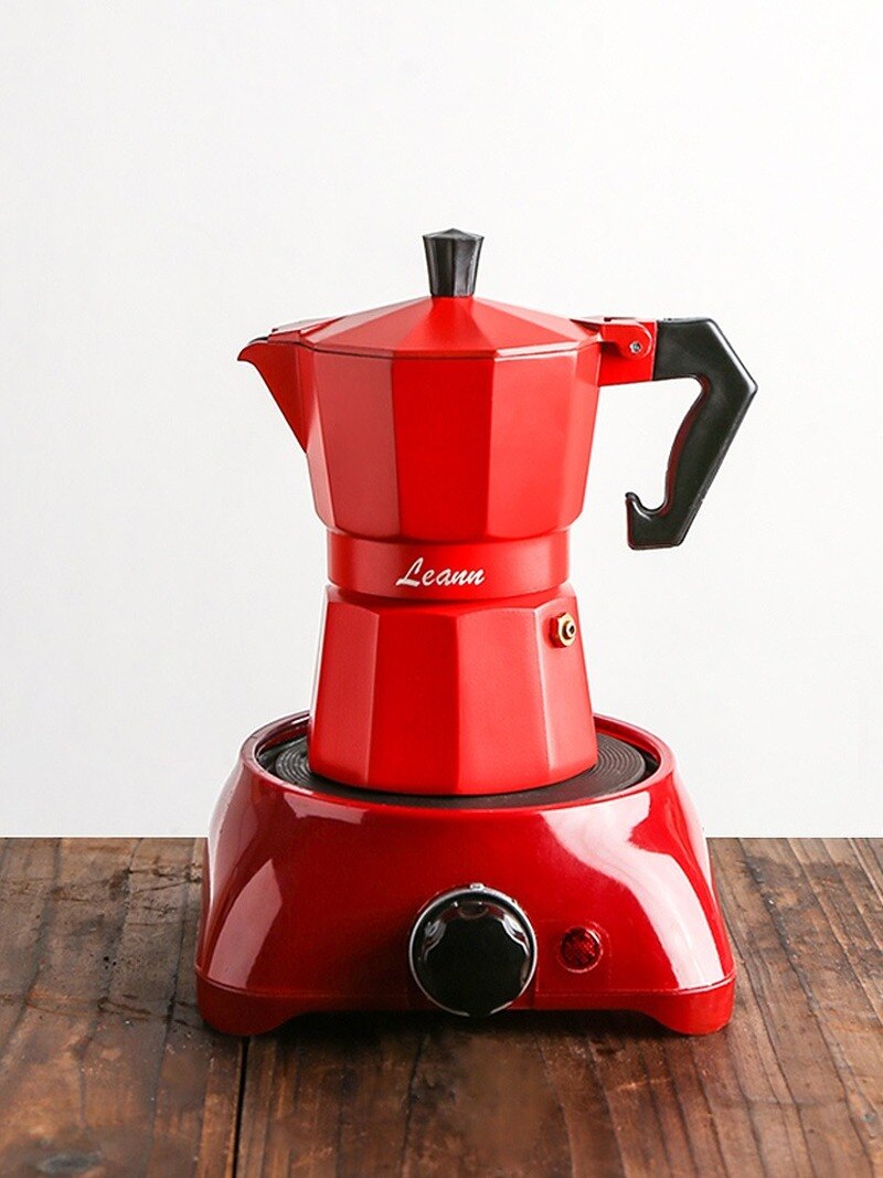 Aluminium 6 kopjes /300ml koffiezetapparaat aluminium materiaal koffiekannen mokkapot mokka koffiezetapparaat  v60 koffiefilter espressomachine
