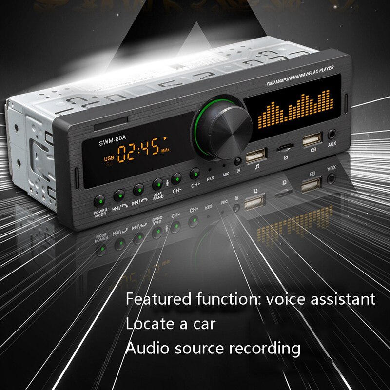 Auto Radio Stereo Afstandsbediening Digitale Bluetooth O Muziek Stereo 12V Auto Radio Mp3 Speler Usb/Sd/aux