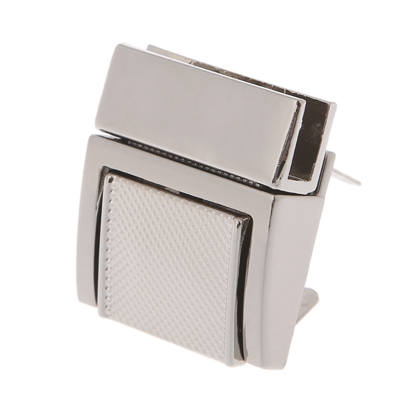 Hardware Purse Twist Lock Metal For Bag Handbag Turn Locks DIY Clasp: Silver