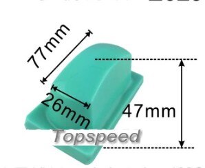 77x26mm Siliconen rubber pad hoofd voor tampondrukmachine pad printer houten basis
