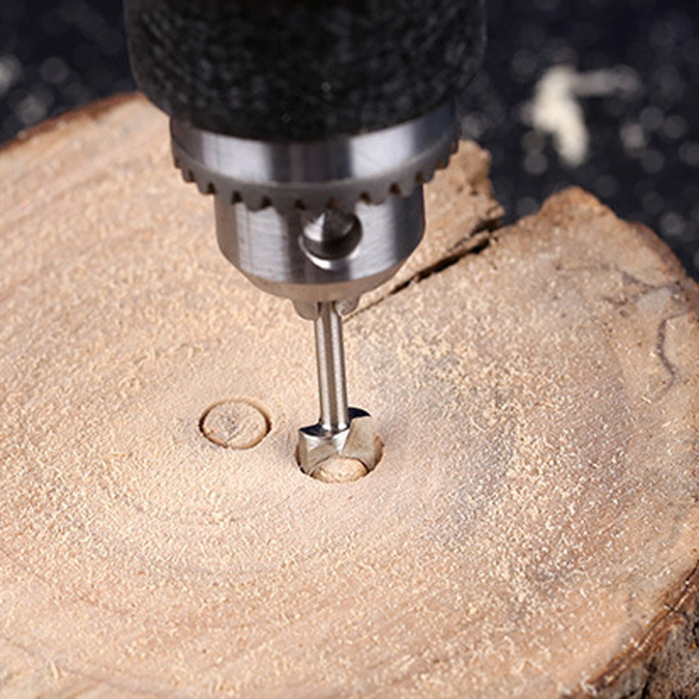 Foret de gravure sur bois en acier rapide, outil rotatif, bavure, coupe Double diamant, outils Dremel rotatifs, meulage électrique 5 pièces