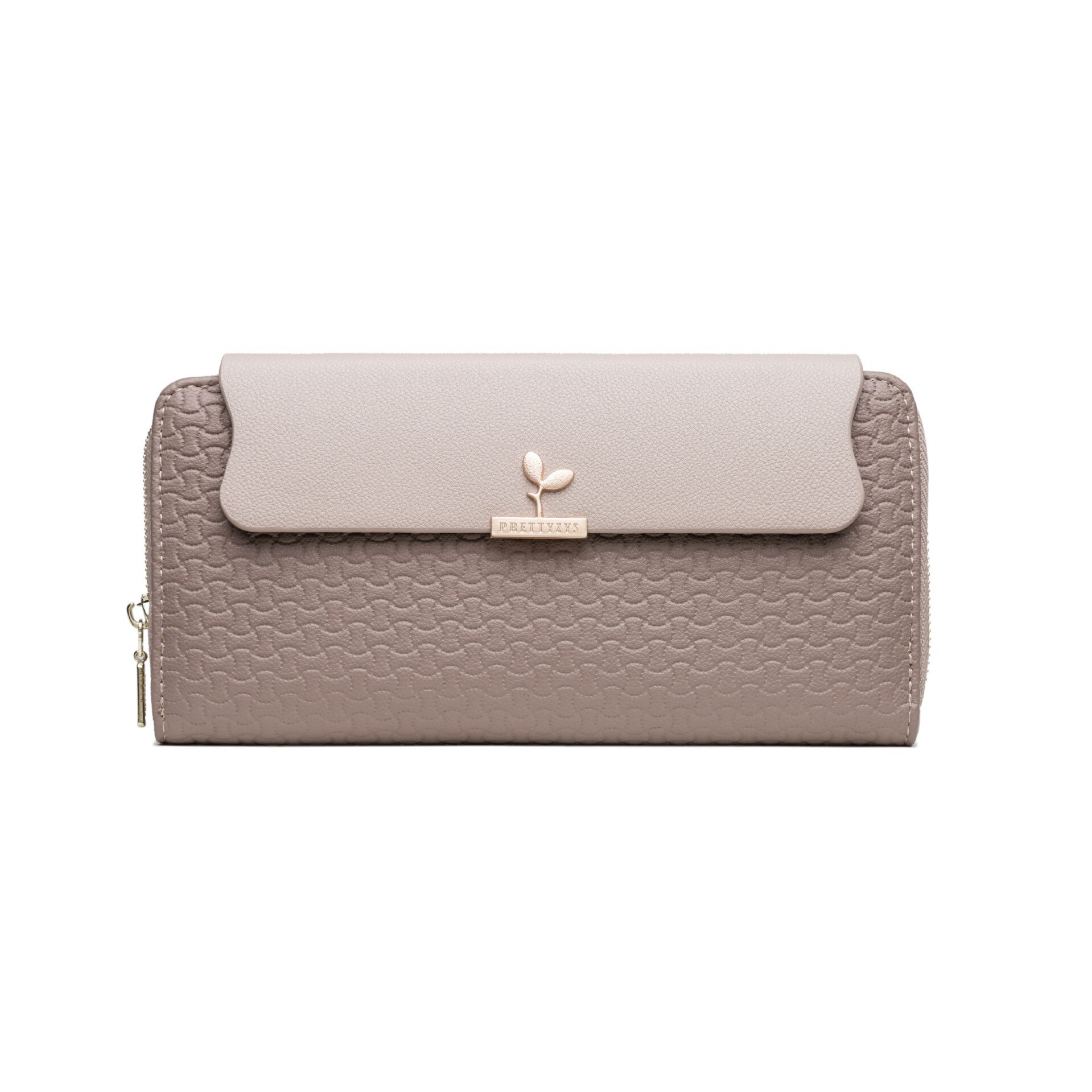 Dames portemonnees, grote capaciteit telefoon portemonnee, snoepkleurige dames clutch, lange rits portemonnees, carteira: Bruin