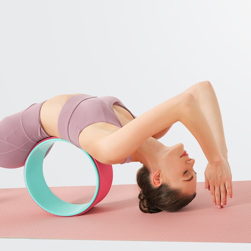 Yoga Wiel Roller Body Building Gym Workout Fitnessapparatuur Pilates Cirkels Tpe Yoga Roller En Brancard