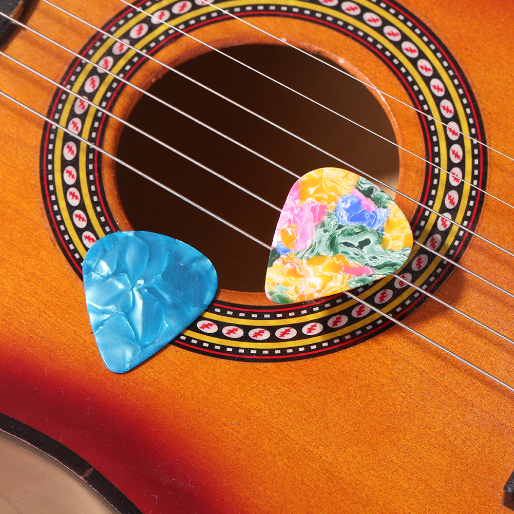 Médiators de guitare en métal, boîte en fer blanc 10 pièces, accessoires Alice, médiator électrique acoustique, guitare, violon 0.46 0.71 0.96mm