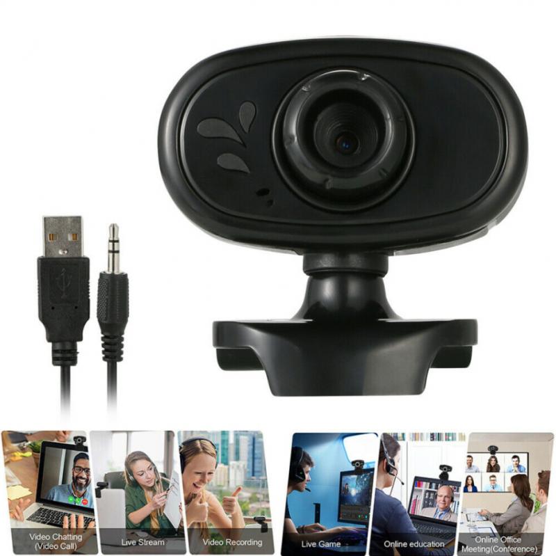 480P mini web camera built-in microphone 360 degree rotatable usb webcam clip-on for laptop computer desktop