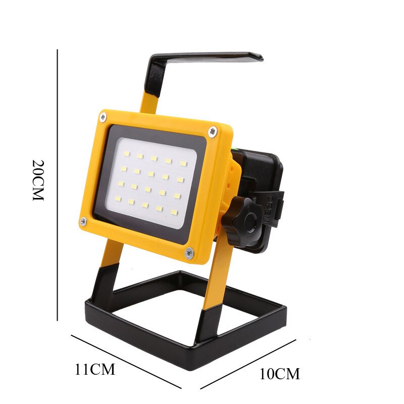 Reflector de luz LED para trabajo al aire libre enchufe de EE. UU./UE lámpara portátil LED luz de trabajo IP65 impermeable para foco de linterna de garaje