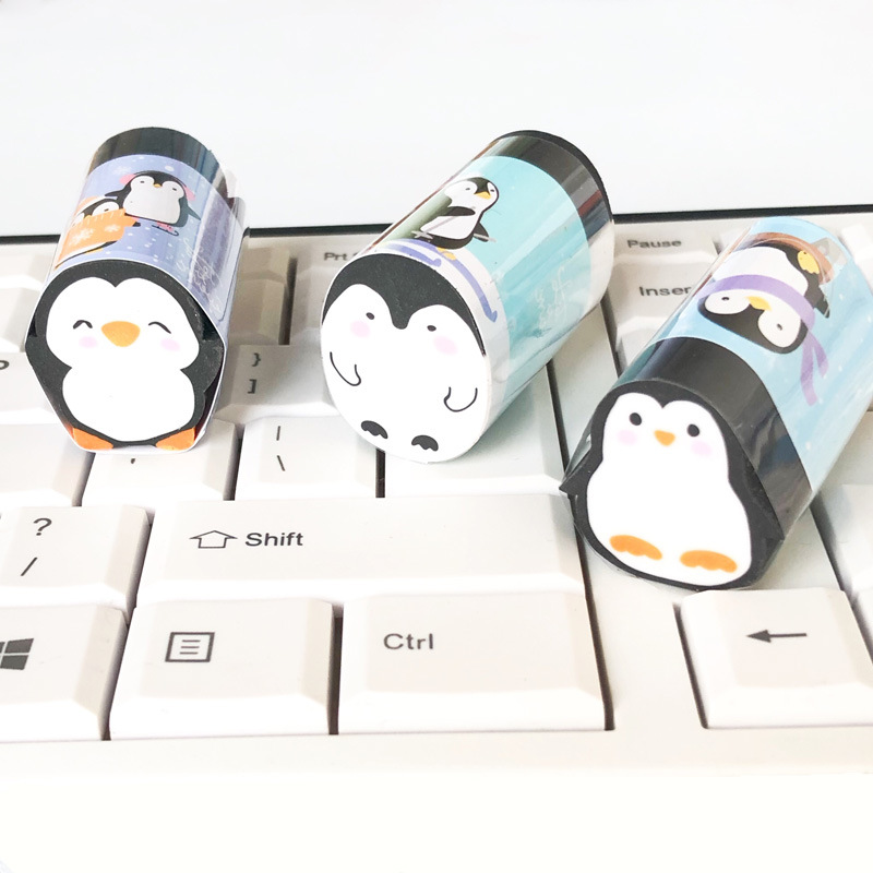 1 pz bella pinguino gomma gomma matita gomma forniture scolastiche per ufficio arte disegno artista studente di cancelleria