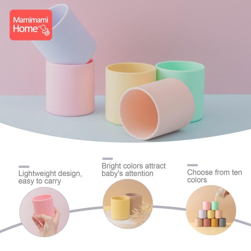 1pc baby drinkbekers voor training, waterbekers voor baby's, voedingsbekers voor peuters, drinkbekers van siliconen voor voedselveiligheid, drinkgerei voor kinderen