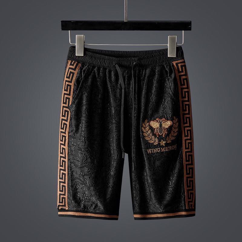 men's short-sleeved shorts, casual sports suit, summer loose matching suit, men's sports two-piece suit